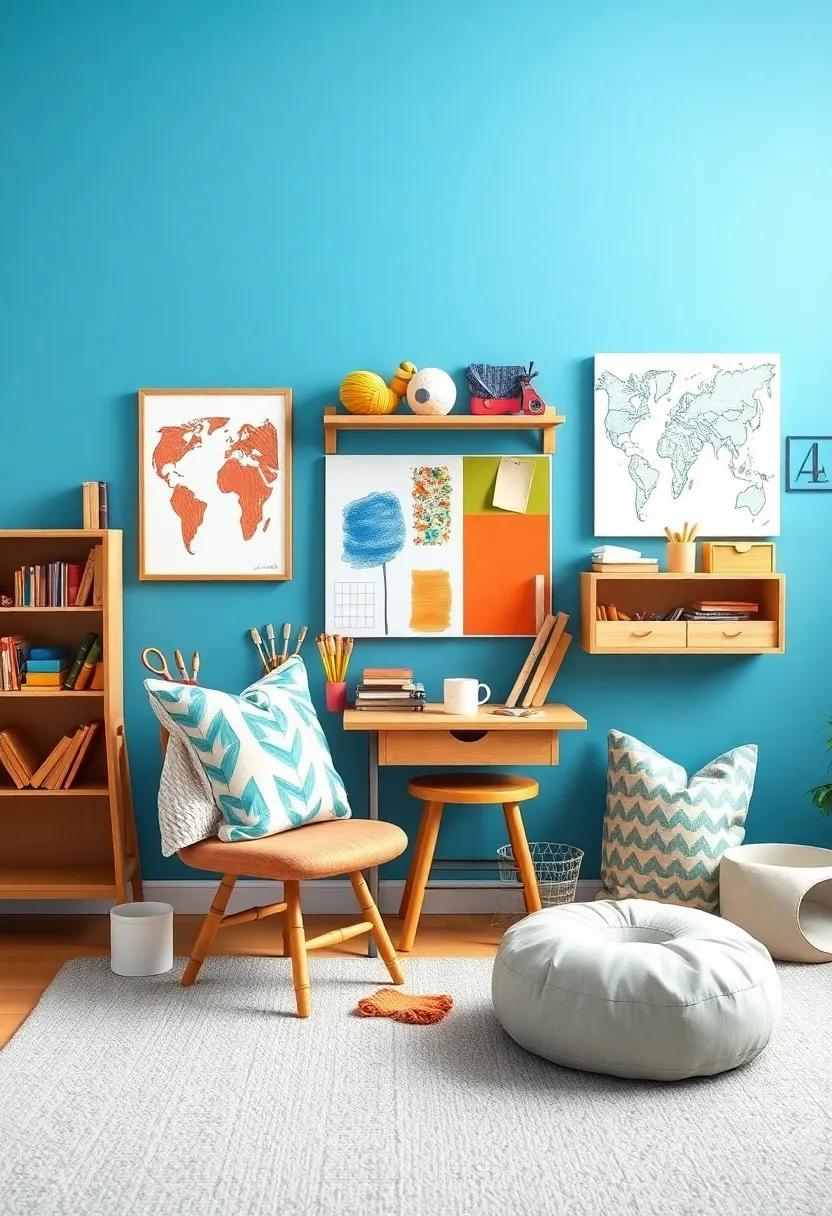 Little Artist’s Studio: Encourage creativity with an ⁣art-inspired nursery showcasing bright colors, supplies within reach, and creative wall art to stir your child’s imagination