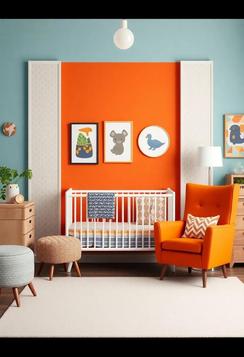 Retro Vibes: Celebrate vintage flair with bold colors, mid-century furniture, and iconic patterns that⁣ make this nursery both stylish and‌ nostalgic