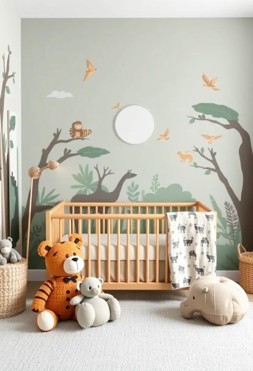Time for Adventure: Create a safari-inspired nursery featuring⁢ animal prints, plush toys, and murals of jungle scenes that whisk your⁢ baby boy into wild adventures