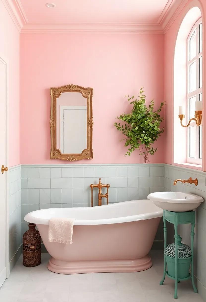 The Importance of antique Accents in ‌a Pastel Bathroom Paradise