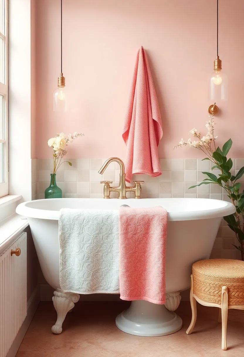 Luxurious Textiles: Soft Pastel⁤ Towels that ‌elevate Vintage Vibes