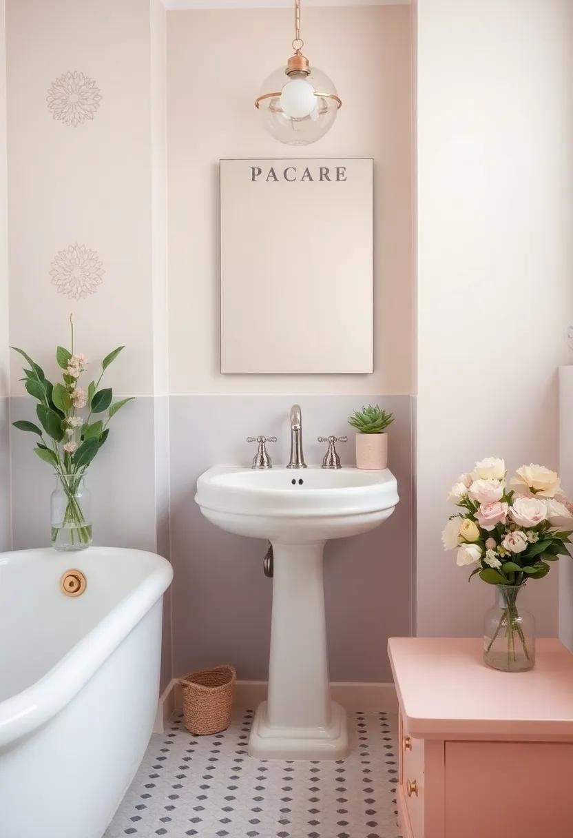 Embracing Whimsical Patterns in ⁤Soft Pastel Bathroom Decor