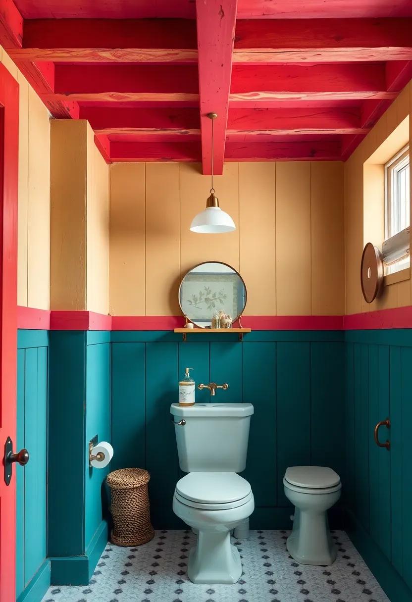 Playful ceiling accents:​ Don’t forget the ceiling—paint wooden‍ beams in fun colors to‍ create a whimsical vibe ⁢while still honoring vintage‍ aesthetics