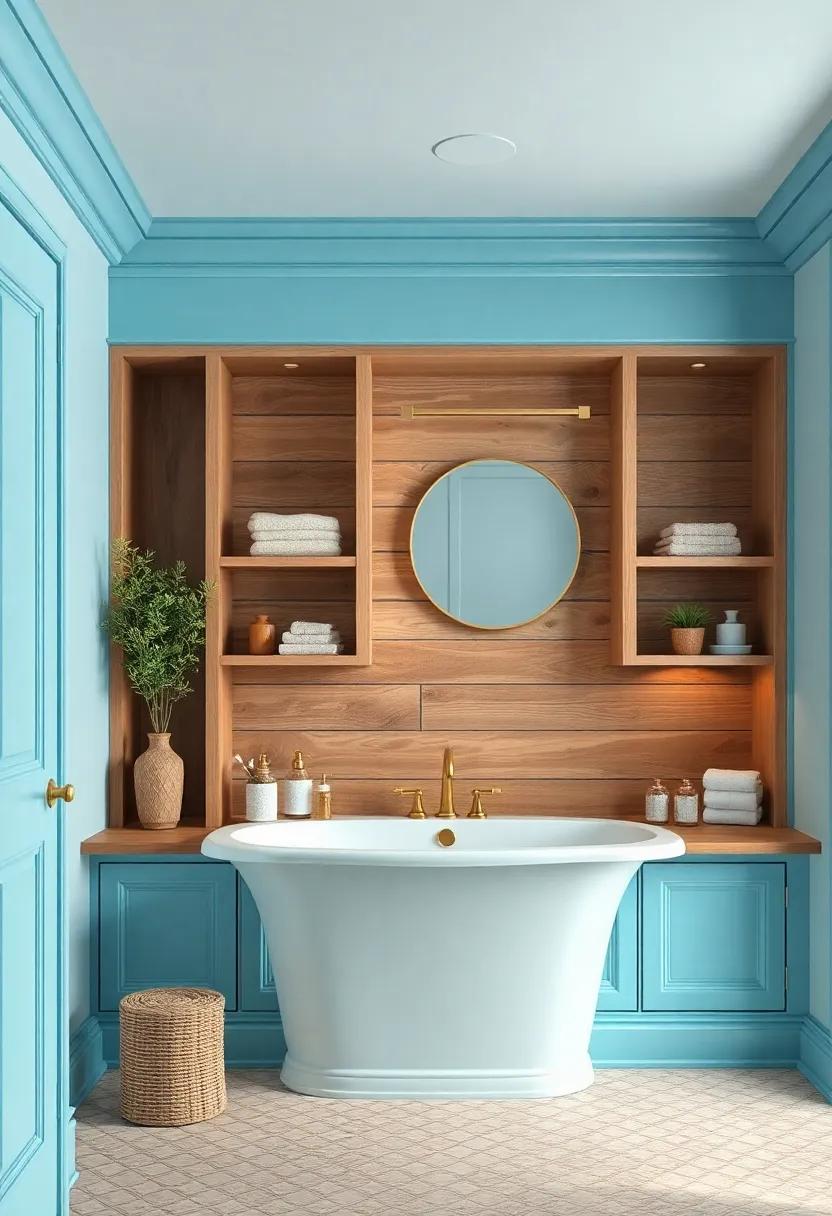 Built-in storage ⁣solutions: Install painted ⁤wooden built-ins ‌that offer both functionality and vintage charm, beautifully organizing your bathroom⁢ essentials