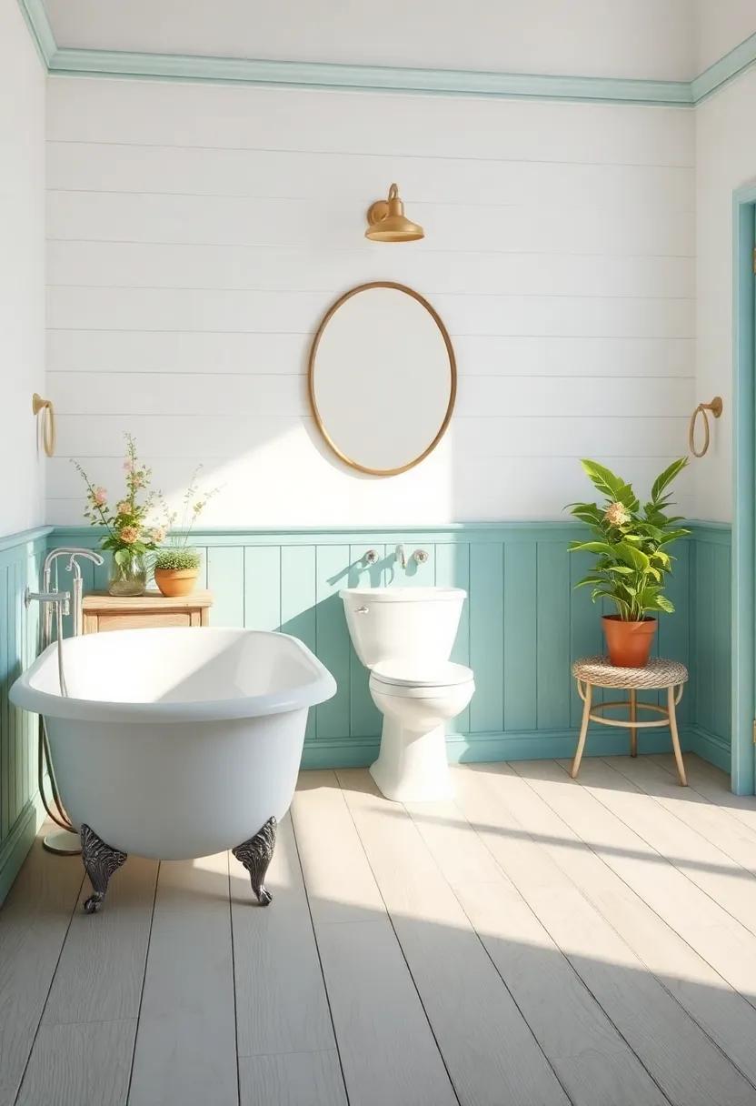 Creative flooring: Consider painted ⁤wood floorboards that reflect your color scheme, providing a ⁢solid foundation to ‍your vintage oasis