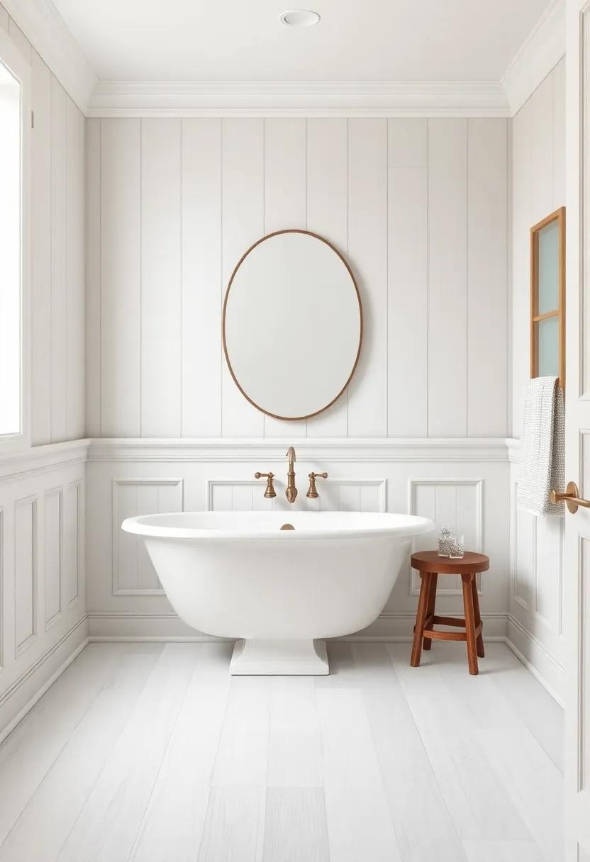 Classic wainscoting: Installing ​painted wood wainscoting can elevate‌ the space, offering a sophisticated yet timeless appeal that evokes nostalgia