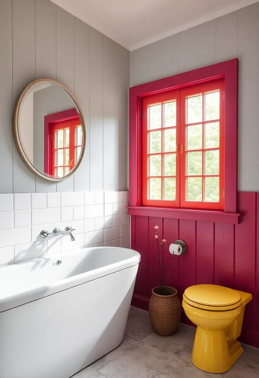 Colorful window ​frames: Highlight views and natural light by painting⁤ window frames ‍in vibrant colors that⁢ bring joy and‍ energy to the space