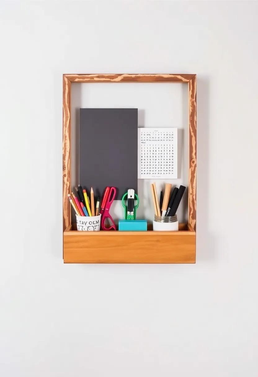 Art Caddy: ⁢transform an old frame into a wall-mounted caddy for art supplies​ or writing tools,keeping creativity at your fingertips