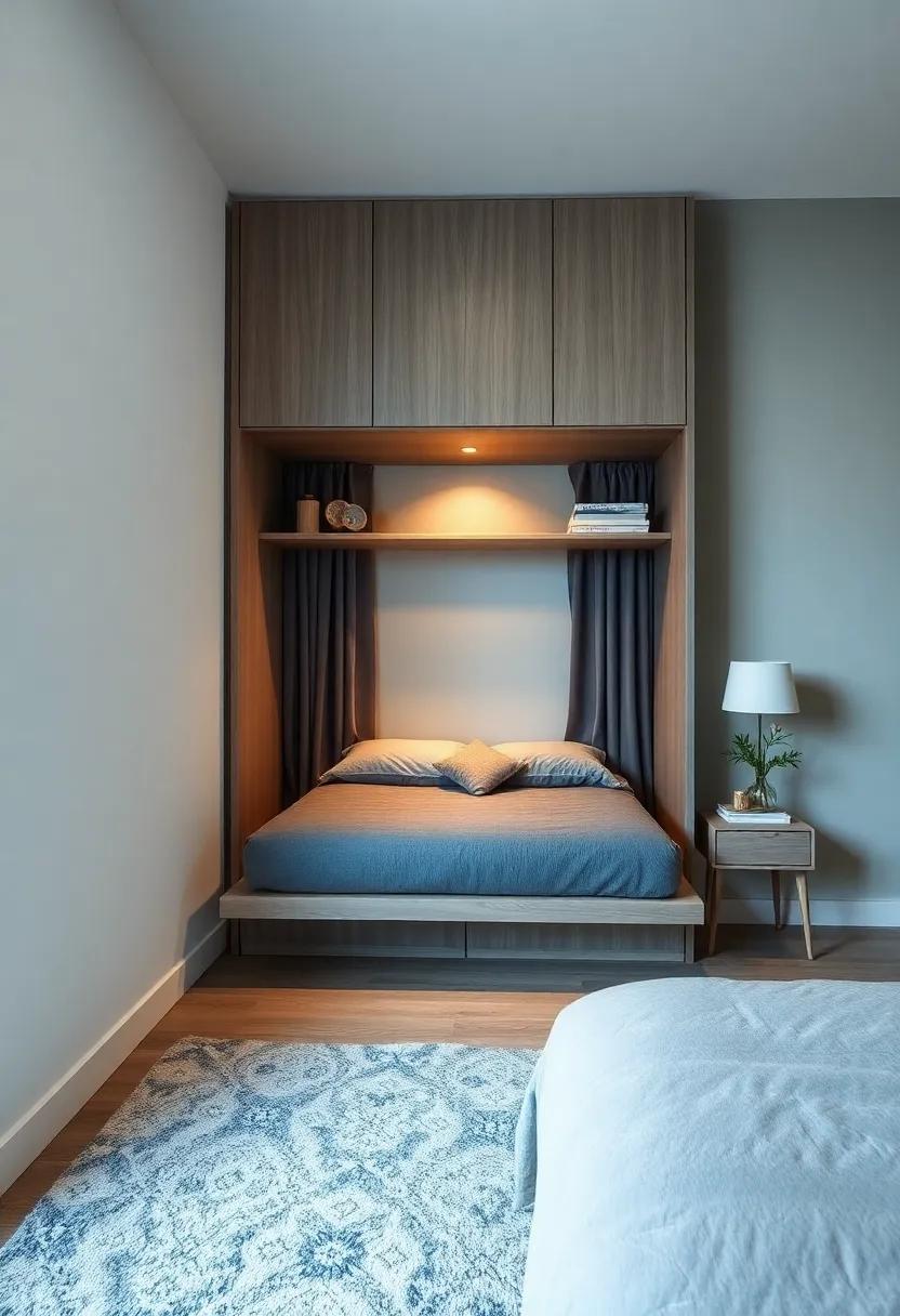 Multi-Functional⁢ Murphy Bed: Save space with a Murphy bed that folds ‍up into the wall‌ when not in use, freeing up precious floor area
