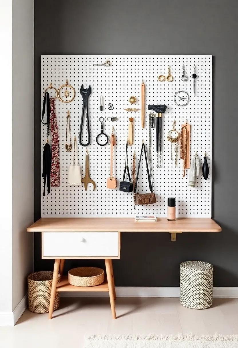 pegboards: Install a⁣ pegboard to hang accessories, jewelry, or tools, allowing for ​easy reorganization and a never-ending style upgrade