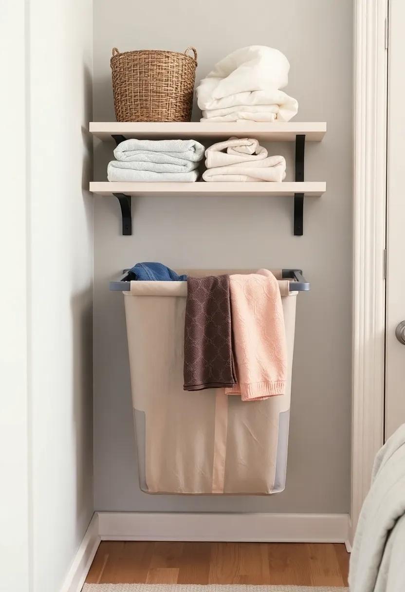 Wall-Mounted ​Laundry Hamper: Keep dirty clothes contained ​with⁤ a wall-mounted hamper, ‌ideal‌ for small spaces where ‌every inch counts