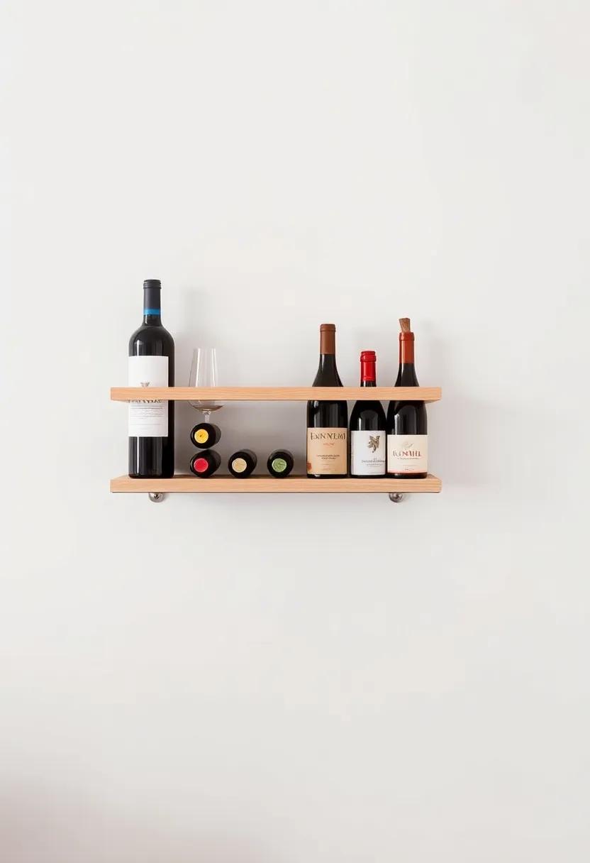 Wall-Mounted Wine Rack: Showcase your favorite wines with a ‍sleek, wall-mounted wine rack that doubles‌ as decor and‌ easy⁢ access