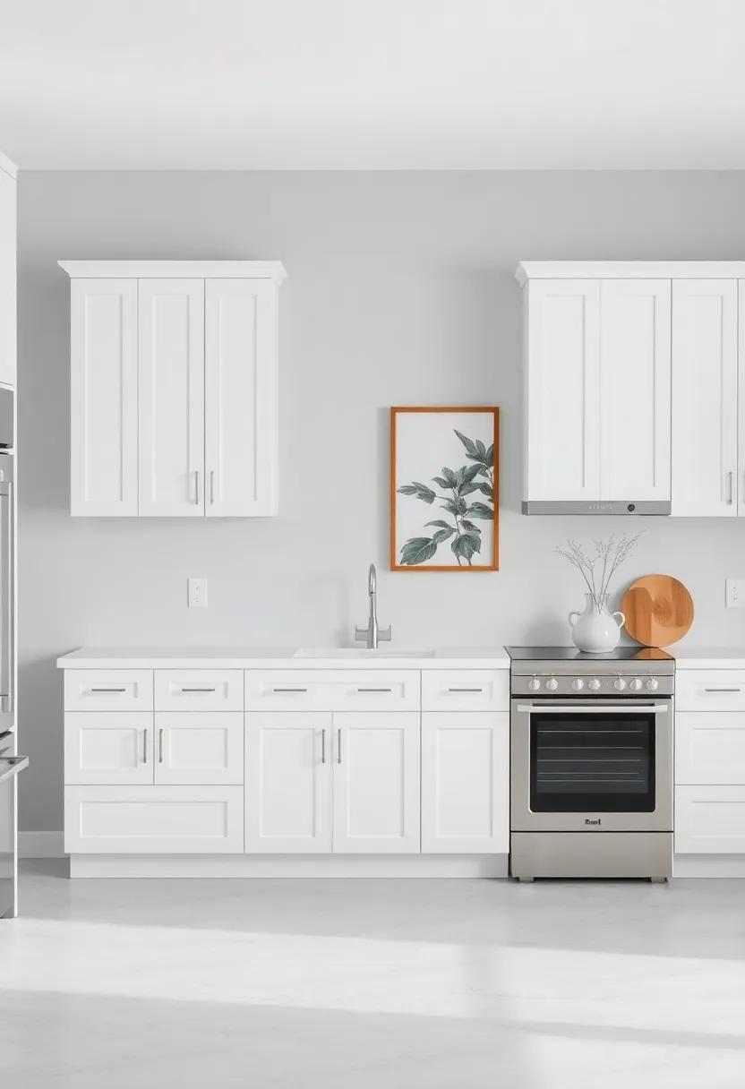 Personal Touches: Incorporate‌ personal heirlooms or unique art pieces that resonate with your⁣ style, bridging the modernity of white cabinets with classic gray walls