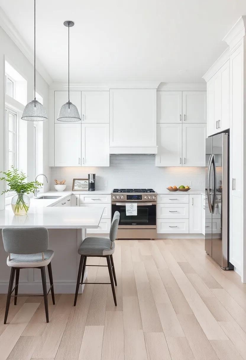 Bright Backsplash:‍ Choose a vibrant backsplash in ‍colors like ​aqua or coral to create⁢ a focal point that bridges the ⁢gap between the ⁣white cabinets‌ and gray walls