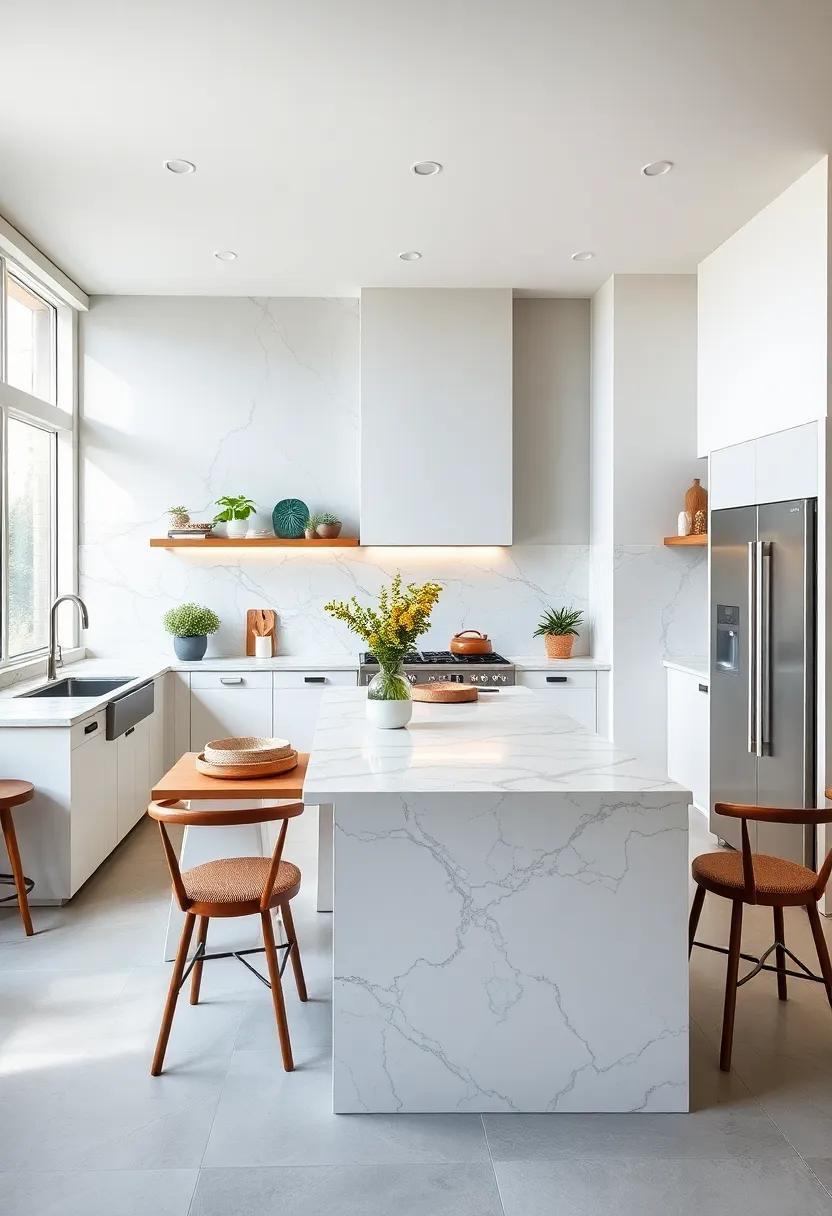 25 Inspiring Ideas for a Modern Kitchen Embracing Marble Countertops