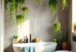 25 Inspiring Boho Bathroom Decor Ideas Featuring Lush Hanging Plants