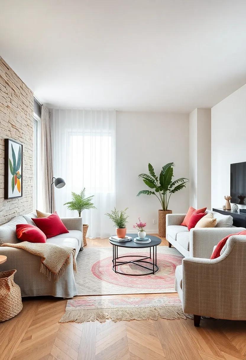 Layered textile decor: Combine different textiles, such as cotton, wool, and linen, for a rich tapestry of comfort and style