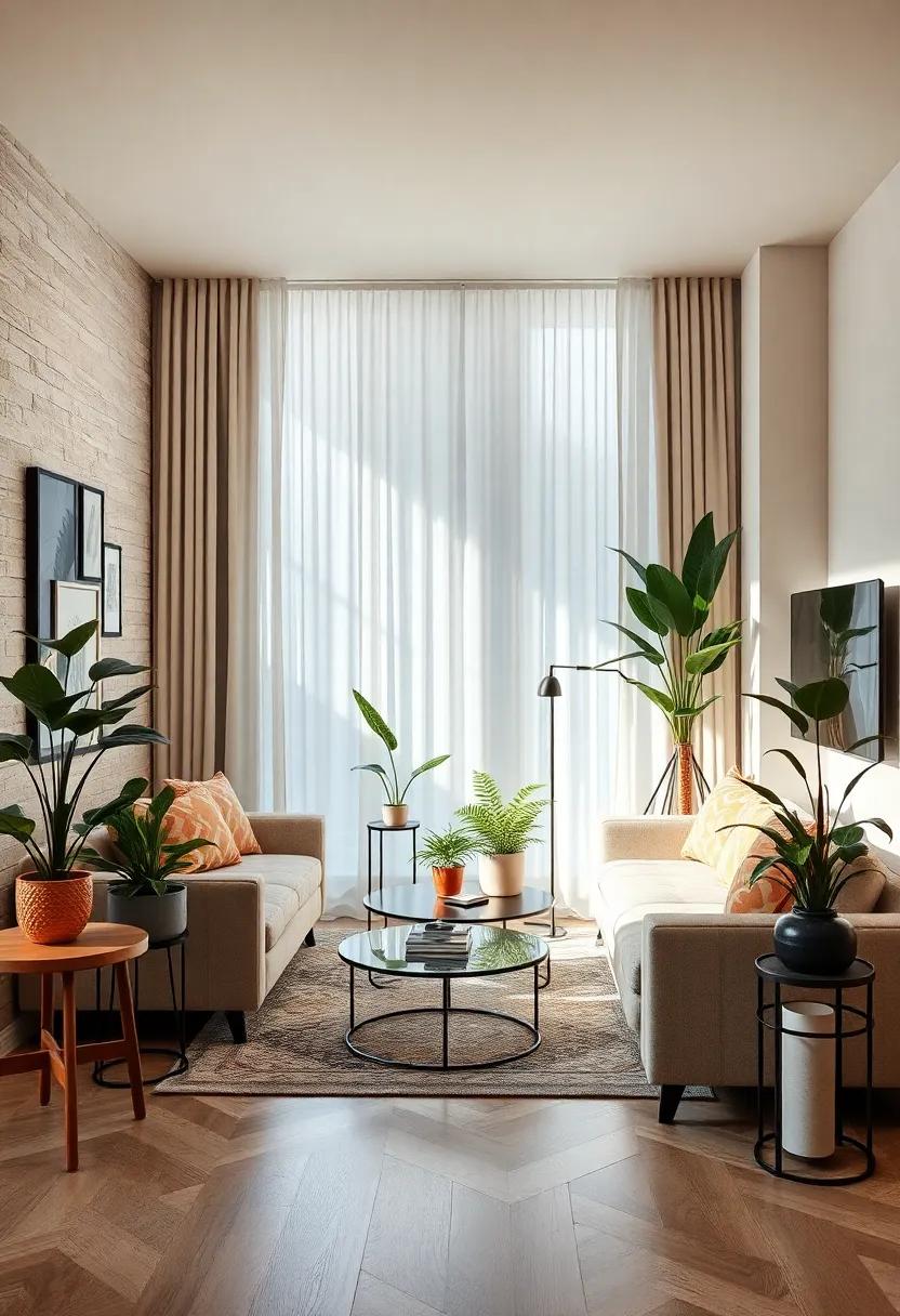 Chic Design Ideas for Incorporating Plant Stands in Cozy Apartment Settings