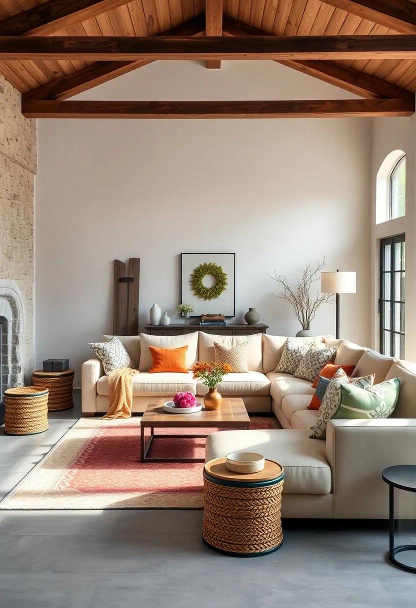 Comfy Sectionals: Choose​ a⁢ large, comfortable sectional sofa to ‍encourage⁢ relaxation and family gatherings in your ⁣living room