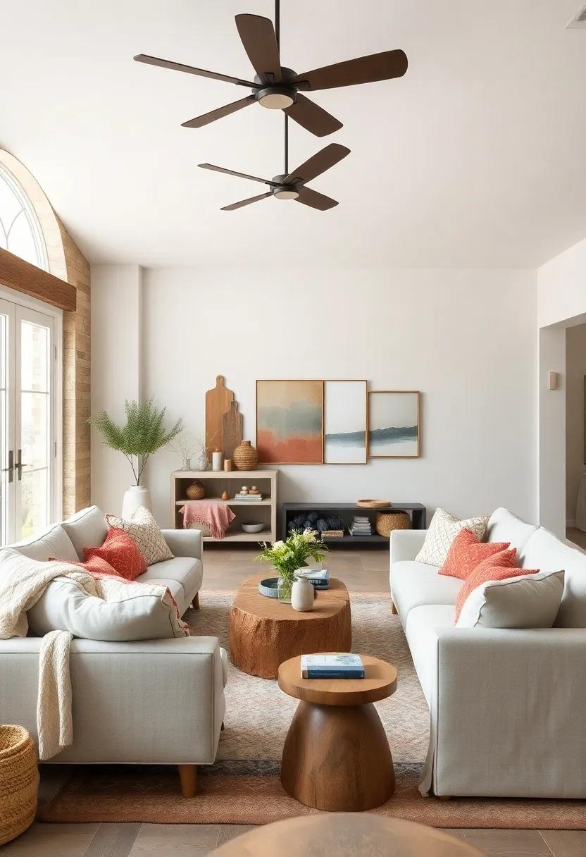 Cozy‍ Textiles: Use⁤ a mix‌ of cozy textiles‌ such as knitted‌ throws, soft ‍pillows, and woolen ⁤blankets to invite comfort ⁣into your living room