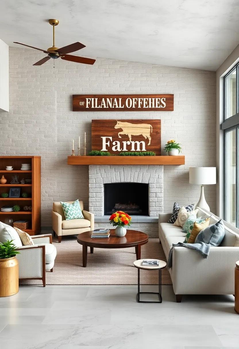 Farm Fresh‍ Signs: Hang rustic wooden signs with farm-themed sayings or quotes‍ to inject personality into your decor