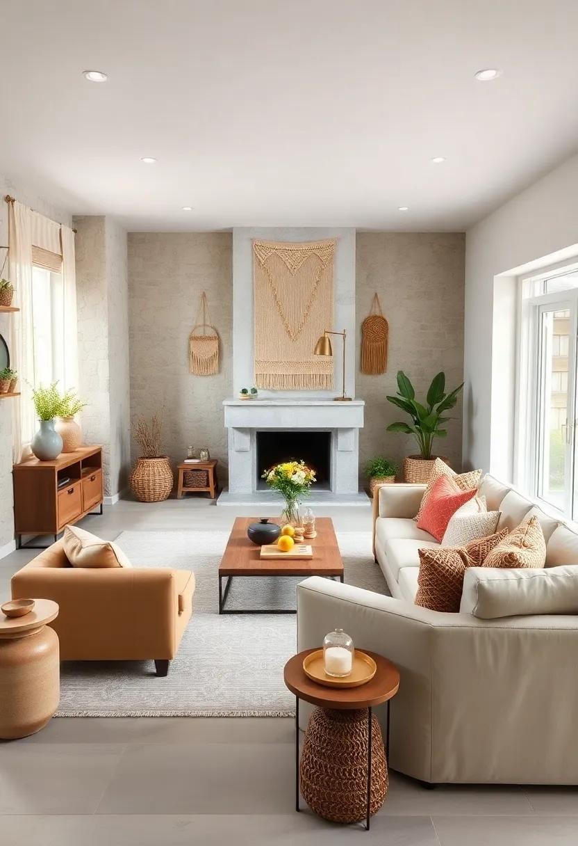 Handcrafted ​Elements:​ Include handcrafted decor ​items, like⁤ pottery ‍or woven wall hangings,​ to‍ support artisans ​while‍ enriching your ‌home