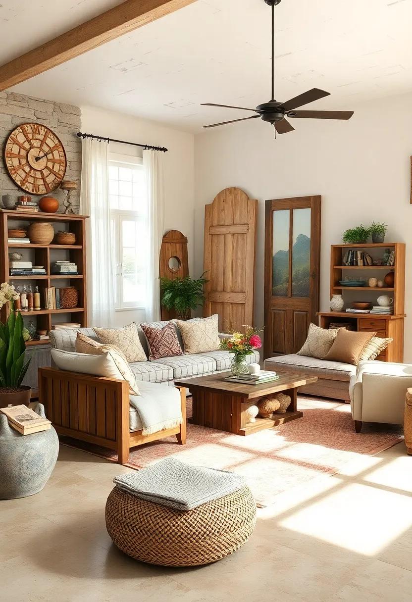 Repurposed Finds: Transform repurposed finds, such as wooden crates or old doors, into unique decor pieces that reflect ​your creativity