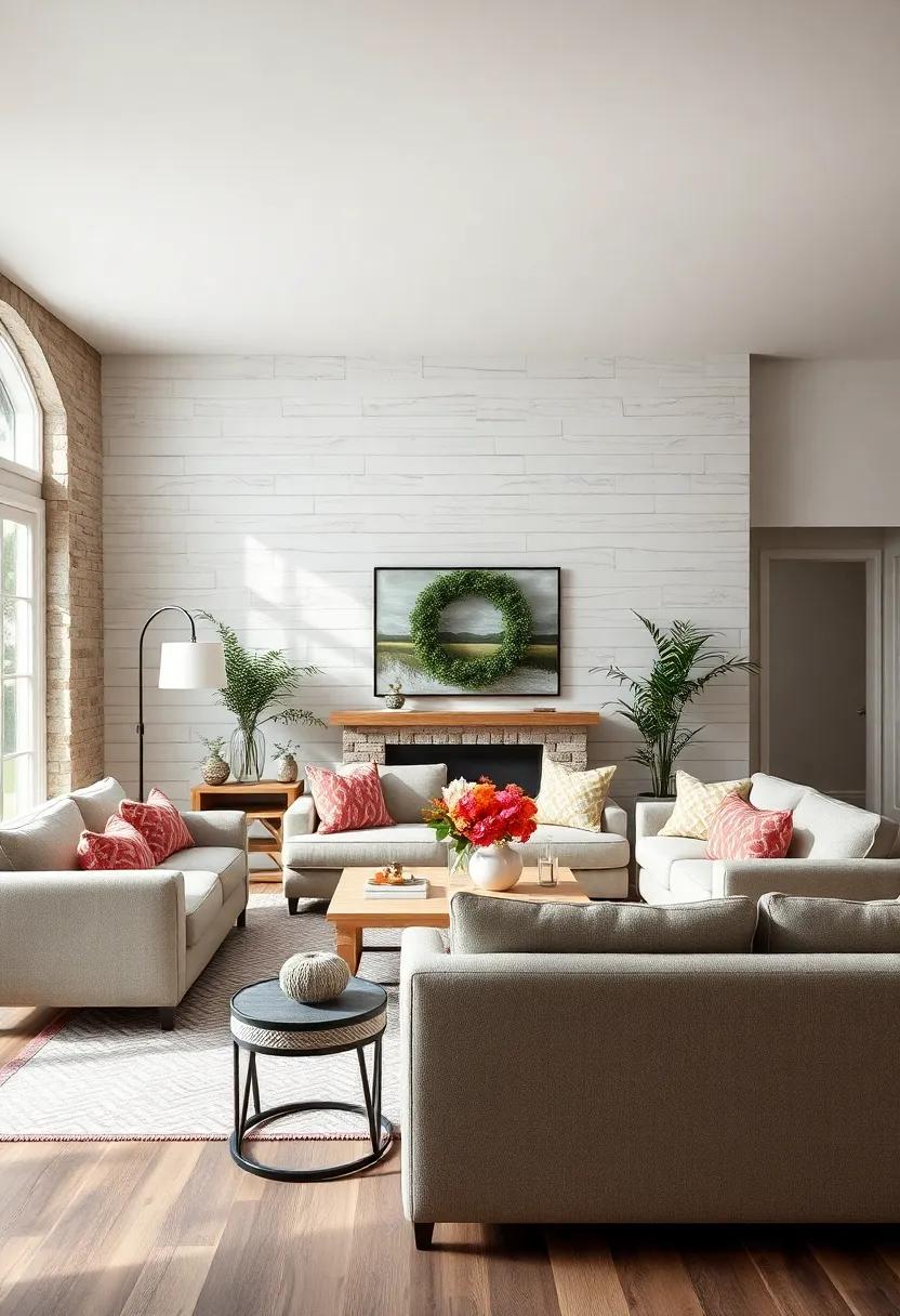 Textured⁢ Walls: Experiment with textured⁢ wall treatments, such as shiplap ‍or beadboard, to enhance ⁣the farmhouse​ charm