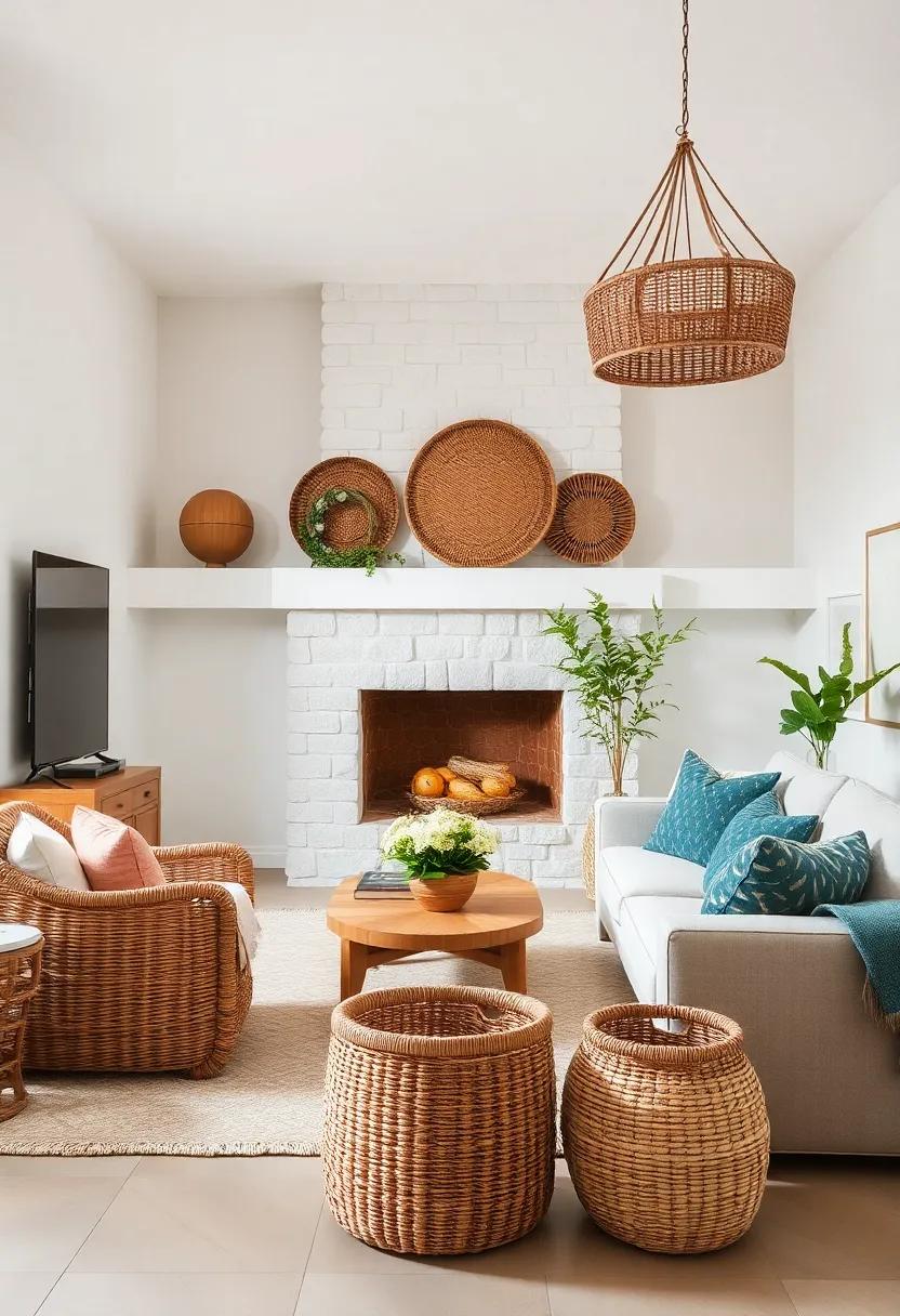 woven ⁣Baskets: use woven baskets for storage and decoration; they add texture ​while keeping your space ‌organized ​and ⁢tidy