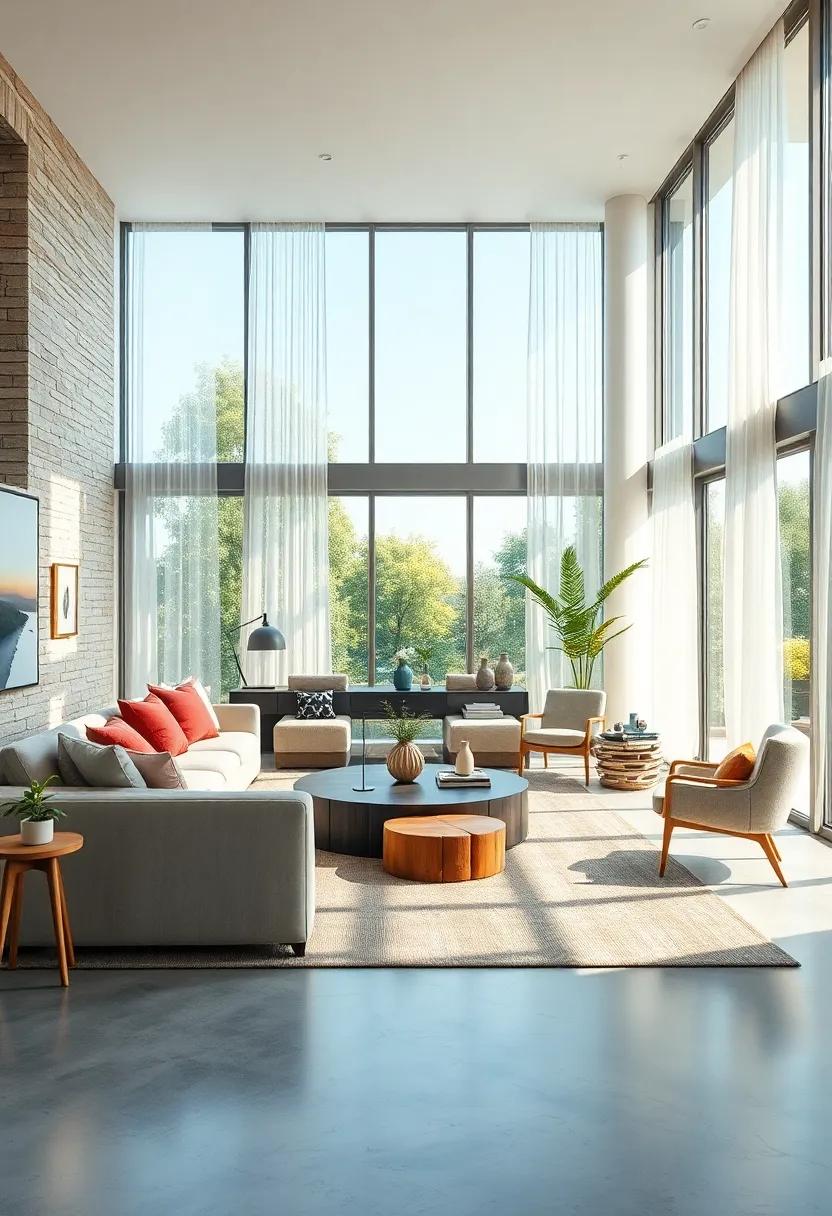 Use Large Windows: Maximize natural light through expansive ⁢windows or⁤ sheer curtains to bring the outdoors​ in
