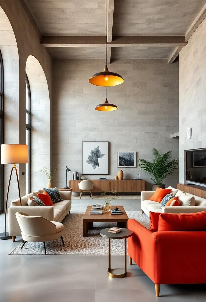 Feature ‍Statement Lighting: Invest ⁣in striking pendant ‍lights or floor lamps that serve as ⁢focal ‌points and create ambiance