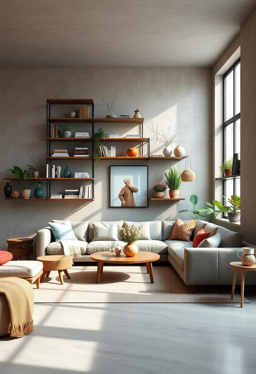 Utilize Open Shelves: Display books, plants,‍ and accessories on open shelving to create an ⁢organized yet aesthetic display