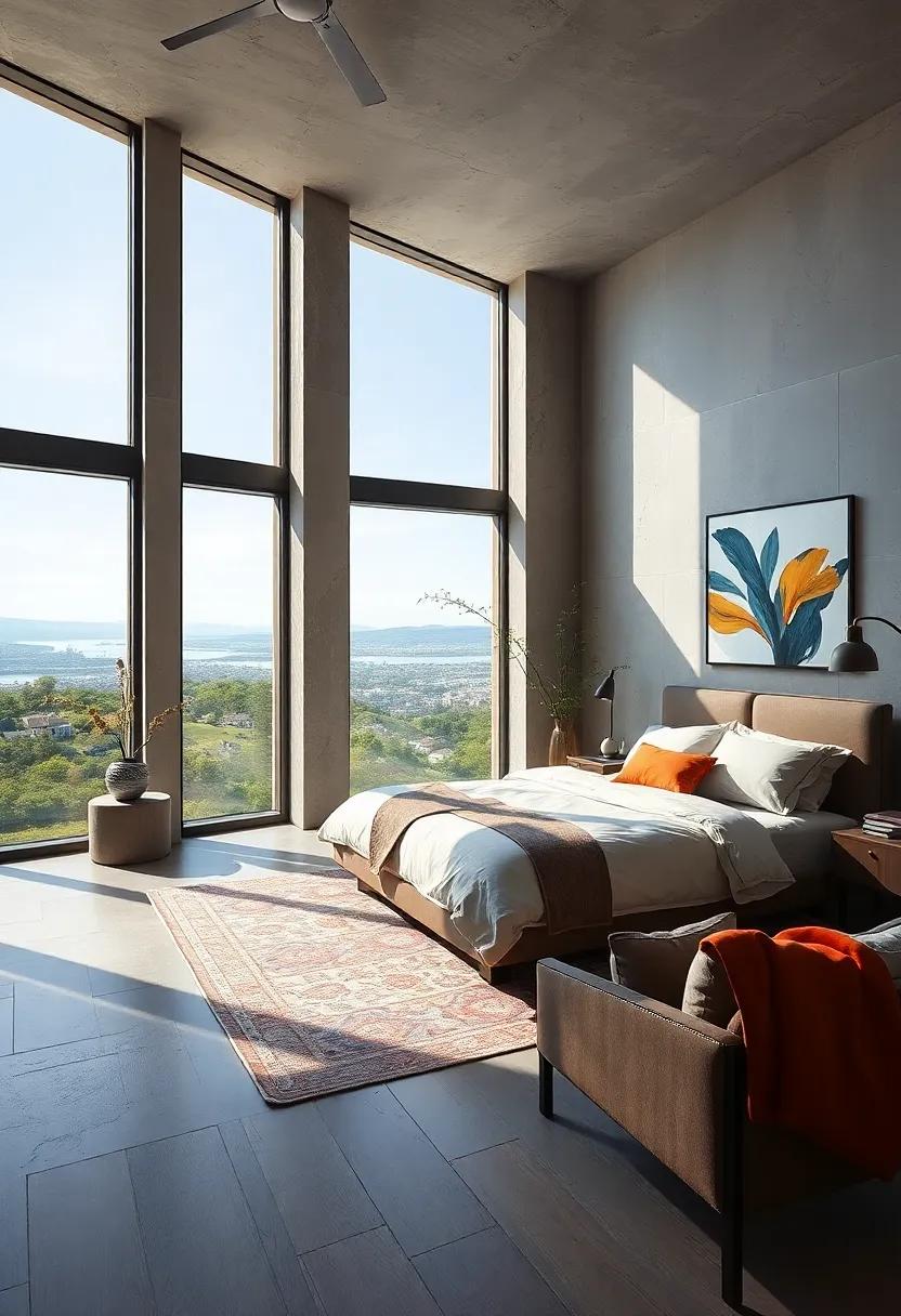 Floor-to-Ceiling Windows: If possible, incorporate large windows to fill your bedroom⁢ with ‌natural light and ‌stunning views