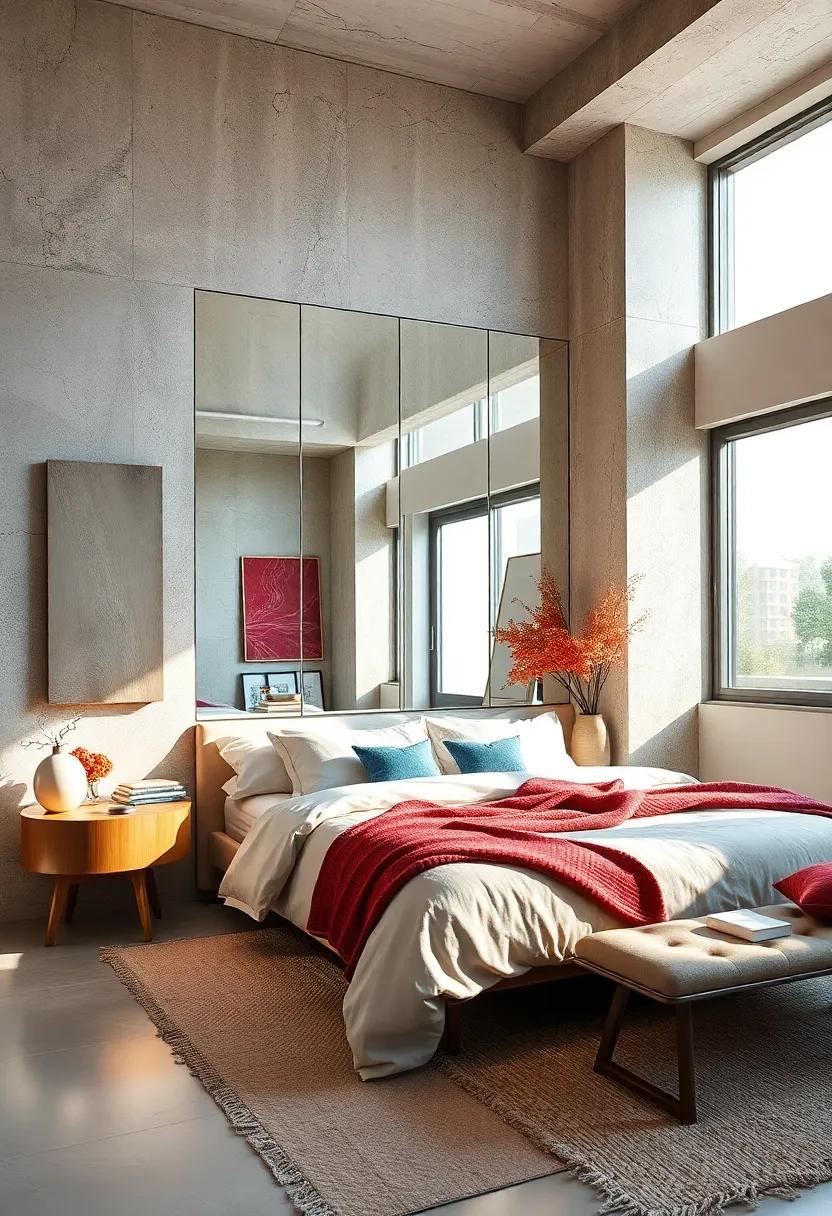 Mirrors for Light: Strategically place mirrors to reflect light‍ and create‍ the illusion of a larger, brighter space in your bedroom