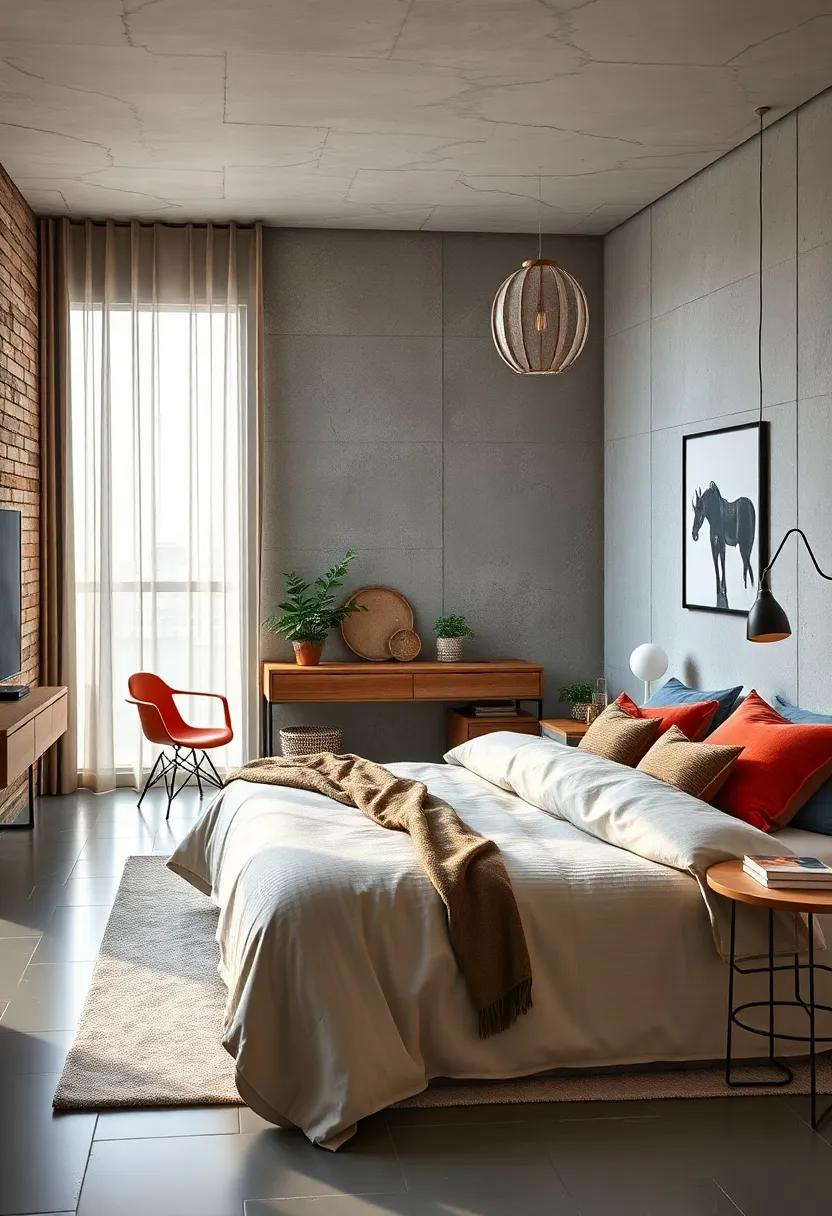 Workflow Sanctuary: Integrate a small home office space that blends seamlessly into your bedroom without sacrificing style