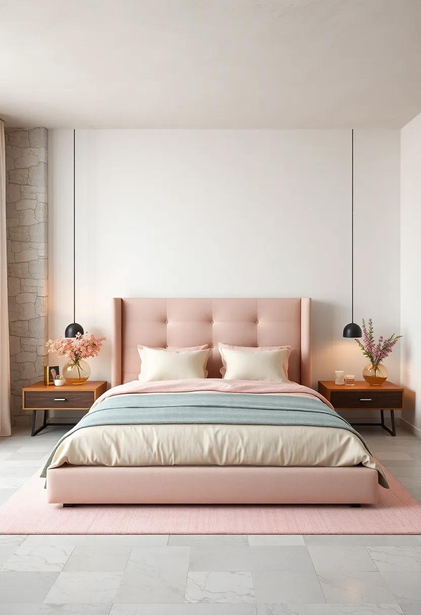 Artistic Headboard: Craft or purchase a headboard⁤ upholstered in a pastel‍ fabric to serve as a striking focal point above your ​bed