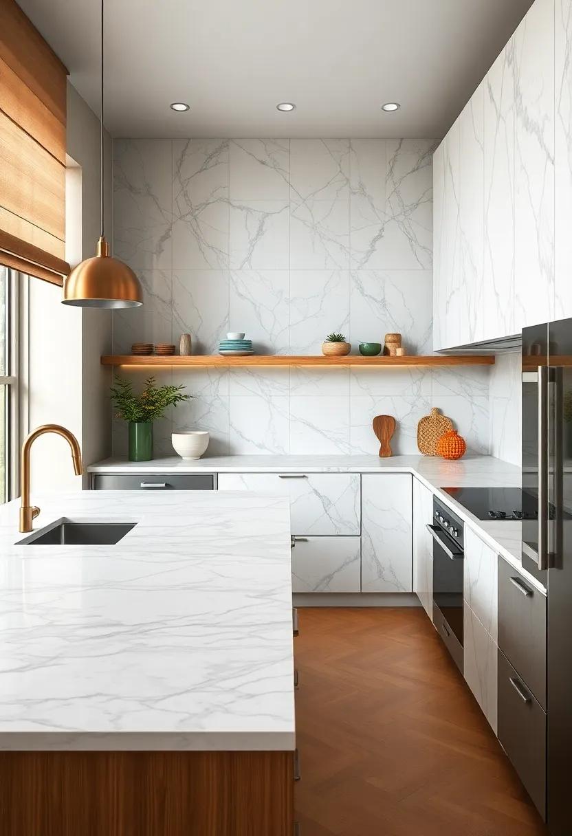 Experiment with different marble colors, like soft gray or deep ⁤green, to reflect your personal style