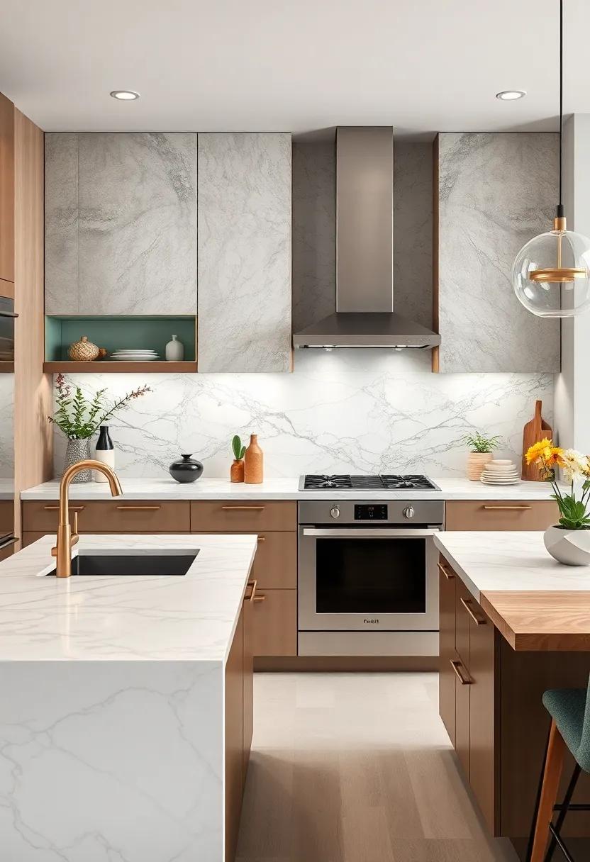 Utilize marble backsplash tiles to complement⁣ your countertops and create a seamless look throughout the space