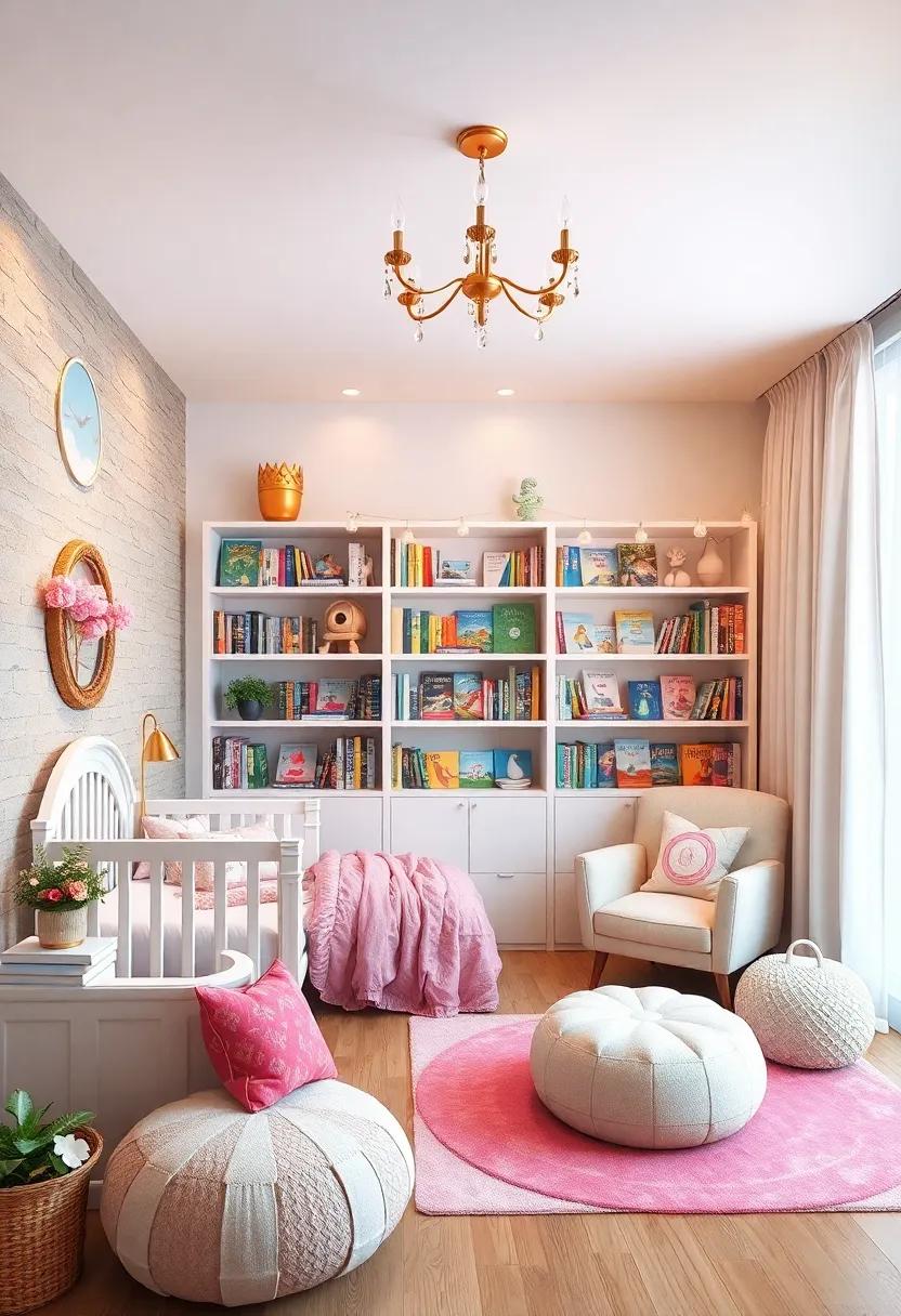 Fairy Tale Bookshelf: ‌Create a cozy​ reading‍ nook with a bookshelf displaying a collection​ of‍ beloved fairy tale stories