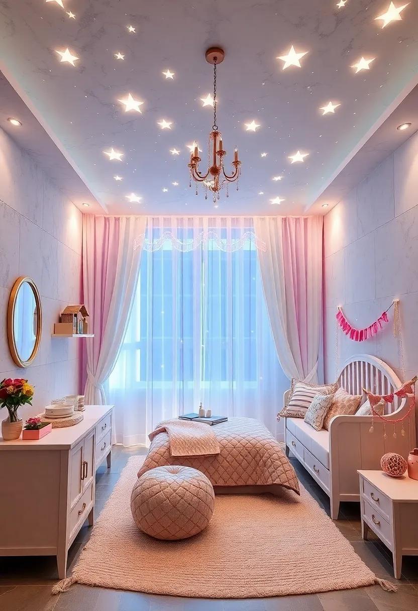 Glittering Starry‌ Ceilings: Use glow-in-the-dark⁣ stars or ‍a twinkling mobile ‌to mimic a night ⁤sky and create a calming bedtime environment
