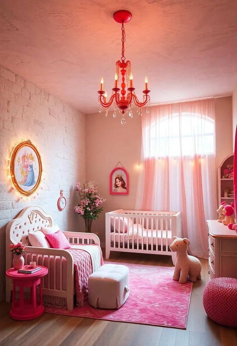 Magical Lighting Fixtures: Hang ethereal chandeliers or‍ whimsical string lights to add a⁢ touch of sparkle and soften ‍the nursery's ambiance