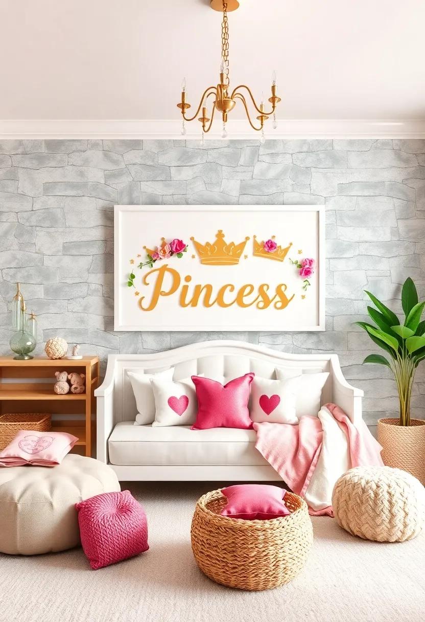 Personalized⁤ name Board: Create a ⁤custom name sign adorned with⁤ crowns, stars, or floral elements​ to ⁤make ‍the space feel ‌personal and unique
