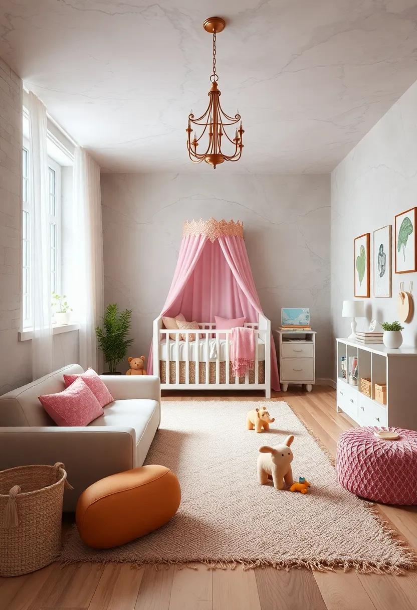 Whimsical Play ⁣Area: Designate a section for creative play with​ a soft ⁣mat and an array of imaginative toys to inspire fun narratives