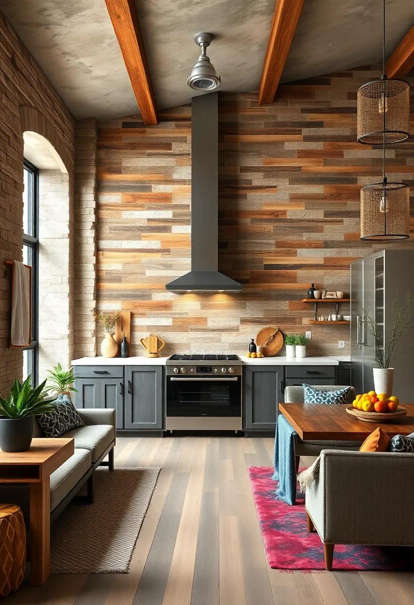 Incorporating Reclaimed Wood Features⁣ for a Sustainable Rustic Look