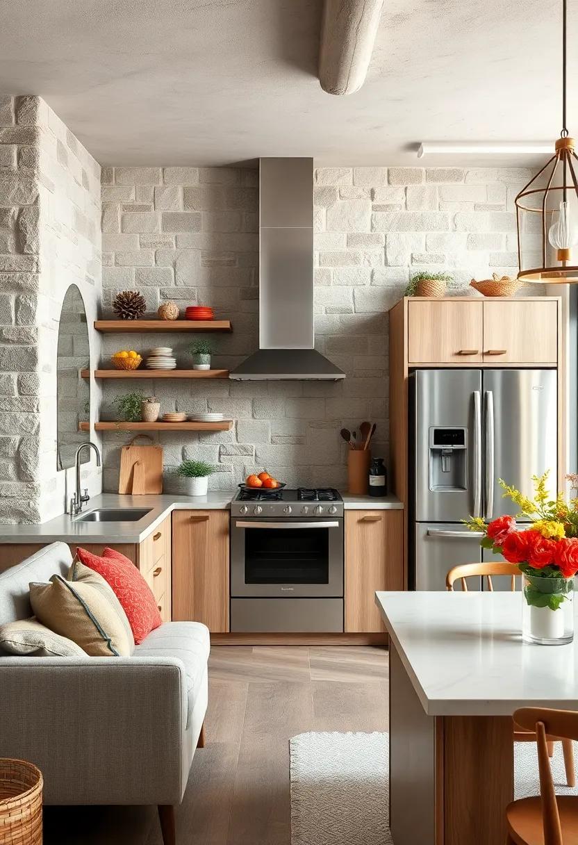 Integrating Modern Appliances within a Rustic Kitchen ⁤Framework