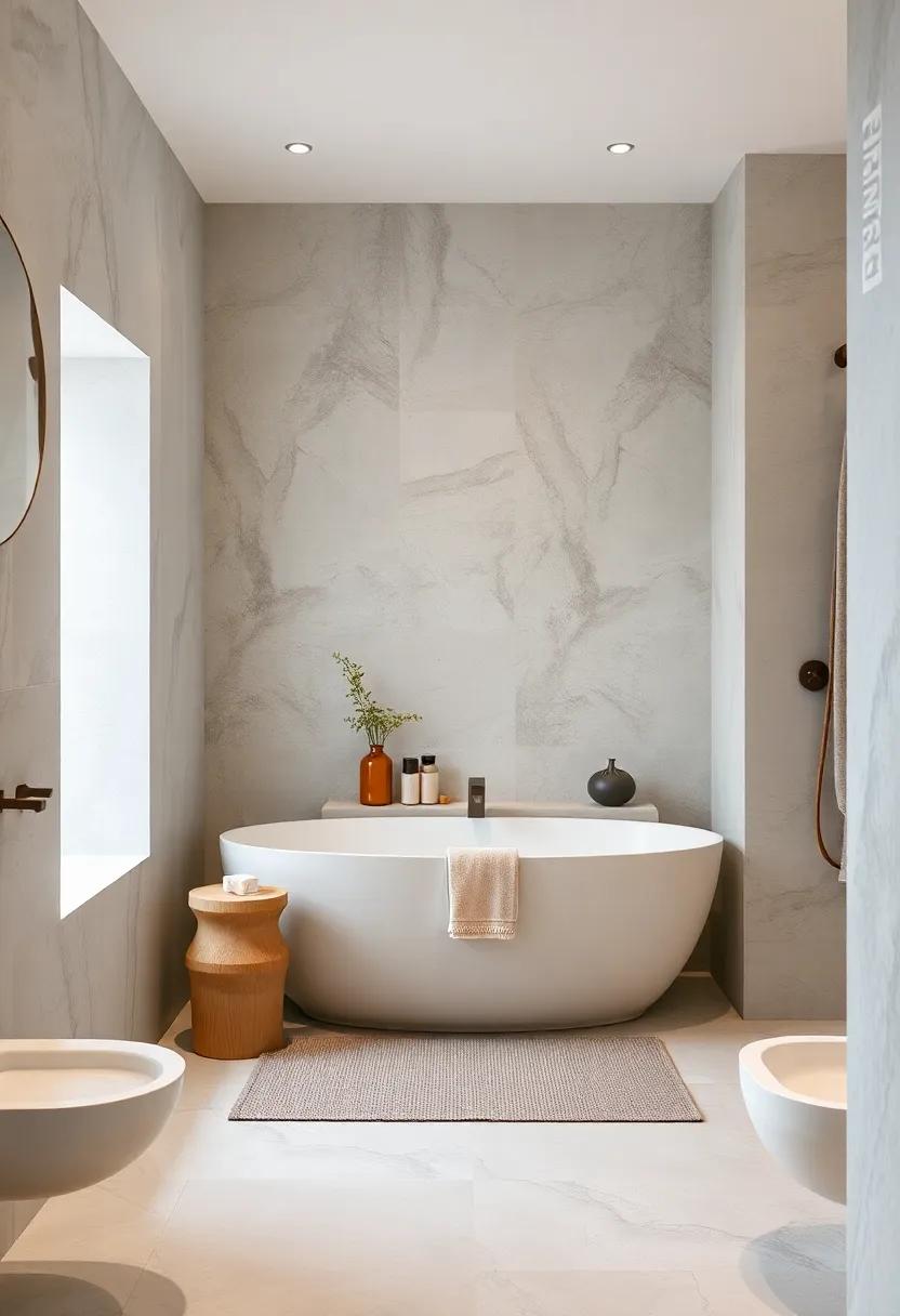 Geometric Shapes: Opt for geometric tiles or patterns to add visual interest while adhering to the minimalist ethos