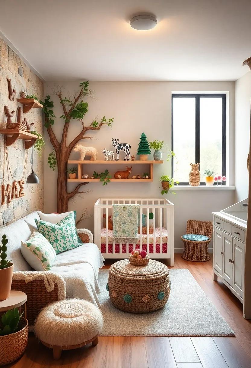 Forest-Inspired Decor: Introduce elements⁢ from ​nature,⁣ such as wood accents, tree-shaped⁢ shelves, or animal-themed decor, for an⁢ outdoor feel