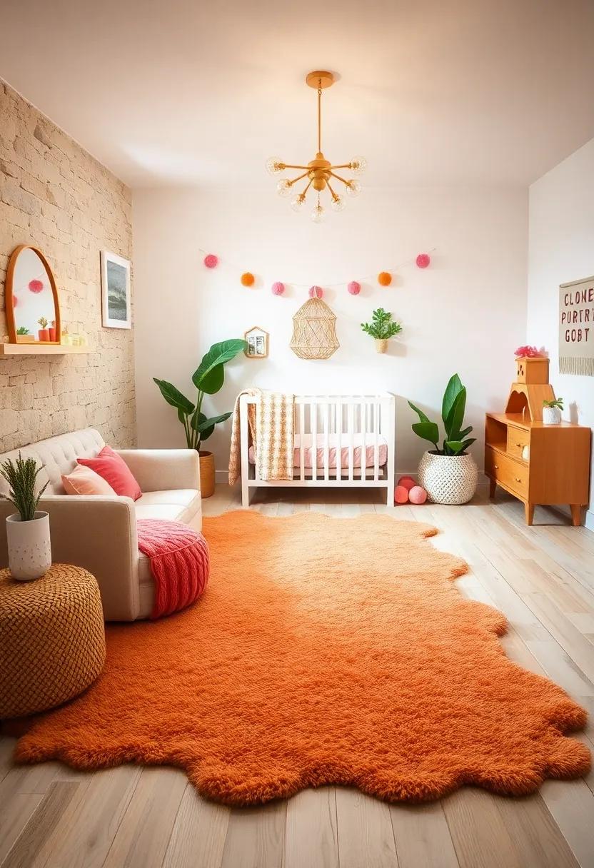Playful Rugs: Add a plush, playful rug in fun ‌shapes or textures for comfort and ‍to define⁢ play areas in the nursery