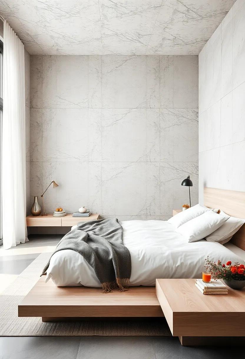 Embrace Minimalism: discover​ the sleek lines of a modern white wood platform bed ⁤that harmonizes luxury and simplicity, ⁢creating⁢ an‌ airy haven