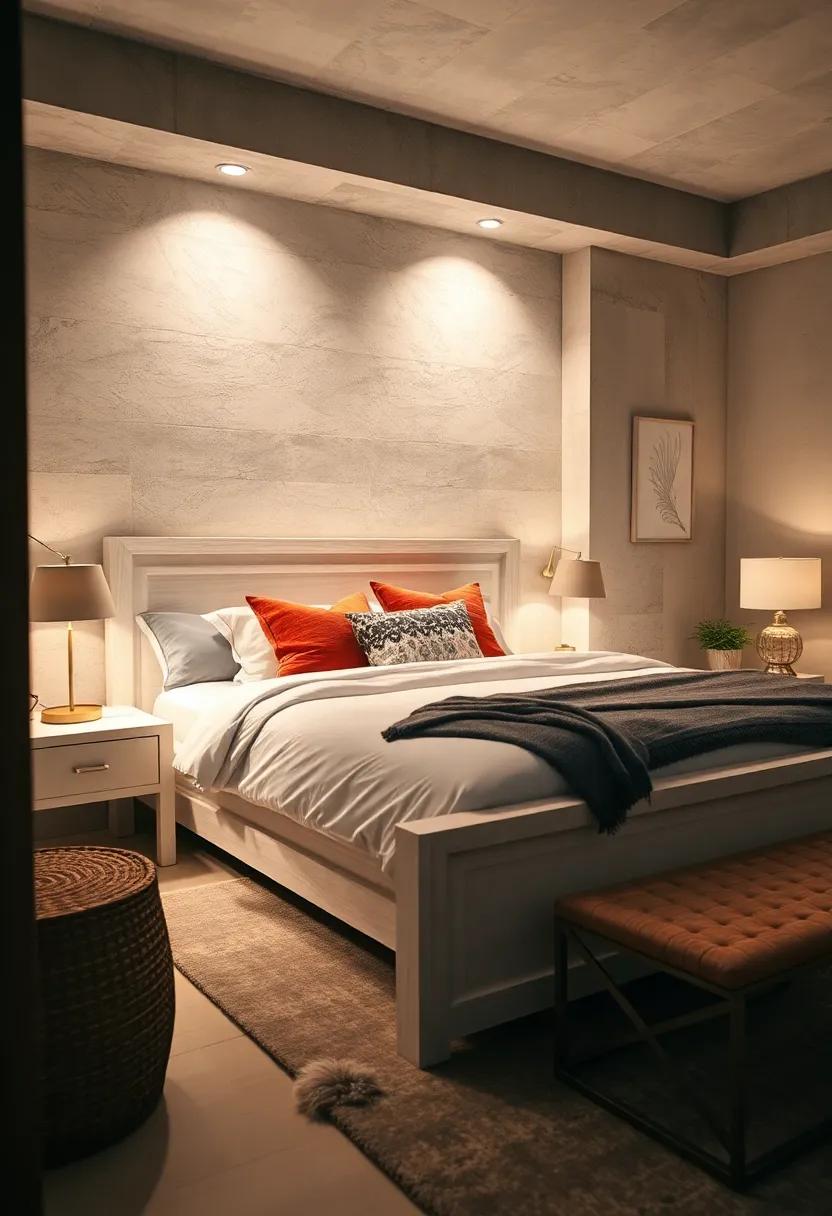 Layered Lighting: Enhance⁣ your white⁤ wood⁣ bed’s ambiance with stylish bedside ⁤lamps ⁤and overhead fixtures that produce a ⁣soft, inviting glow